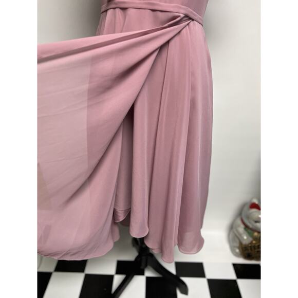 JJ’s House Vintage Mauve Chiffon Dress Sz 10 Mother Of The Bride Bridesmaid NWT - Picture 4 of 13